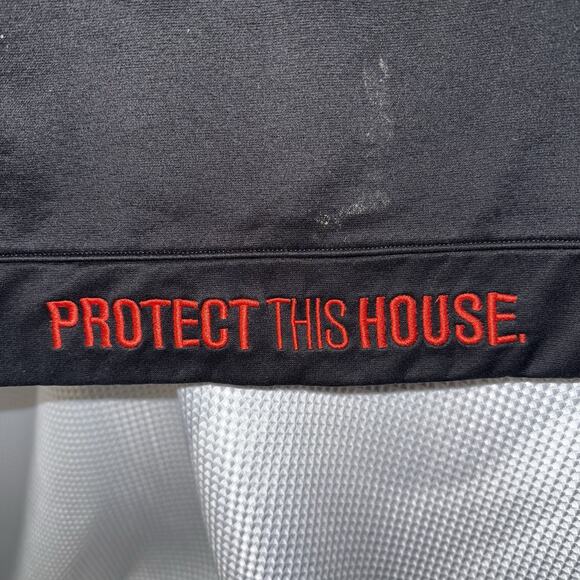 Size Small - Under Armour Hoodie Embroidered Black And Red - Picture 4 of 6